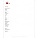 AHA Business Letterhead with Board Members 500/unit