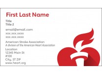 AHA/ASA Business Cards Large Font 250/unit