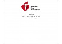 AHA Label Red and Black (6 Labels/Sheet; 100 Sheets/unit)