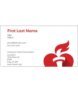 AHA Business Cards Large Font 250/unit