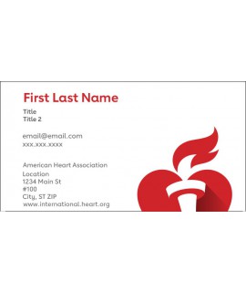 AHA International Business Cards 250/unit